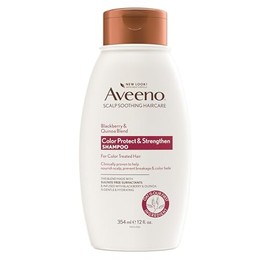 OGX Aveeno Color Protect Strengthen+ Blackberry Quinoa Champú, fresco, 12 onzas líquidas