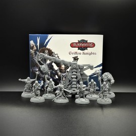 Titan Forge | Bloodfields - Griffon Knights Army Pack | Dedicated for Bloodfields Fantasy Tabletop Skirmish Wargame | Set of 9 Miniatures | 32 mm Scale | Age 14+