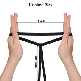 Hftjtsa 4Pcs Leg Wraps Rave Elastic Garter Leg Cross Straps Bandage Music Dancing Slip Tights Straps Outfits Festivals Costume Girls Women(Black+White)