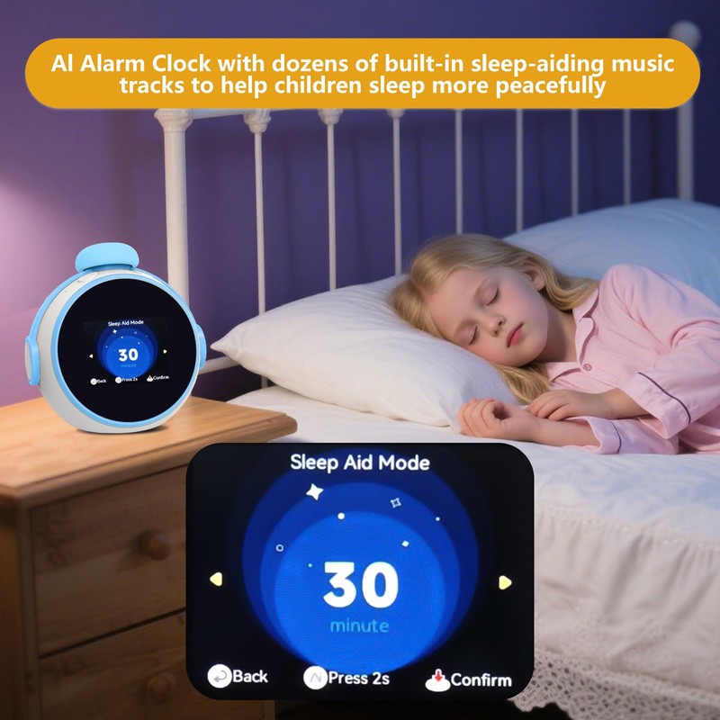 Kids Alarm Clock, Sound Machine to Wake Alarm Clock for