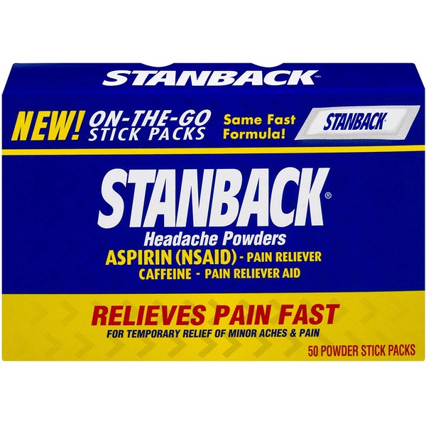 Stanback Headache Powders | 50 Count | Packaging May Vary