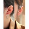 JOVALA Gold/Silver Link Chain Earrings Hoop for Women Teen Girls