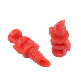 Zorveiio 100 Pcs 360 Degree Misting Nozzle, Micro Sprayer Sprinklers Irrigation, Refraction Automizing Drippers for Garden Irrigation System(Red)