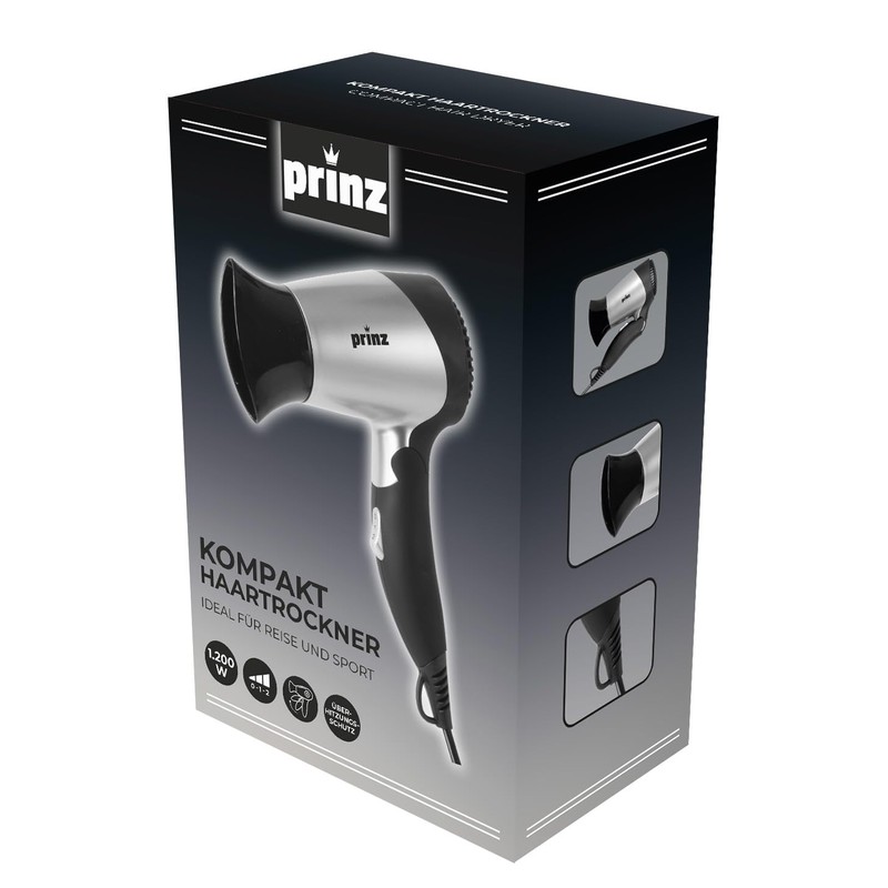 Prinz Kompakt-Haartrockner PZ-KHT2