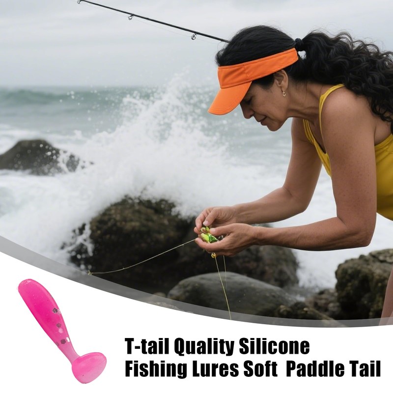 Soft Lures | Glide Bait Paddle Tail Swimbaits Lures,Fisherman Casting