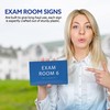 ADA CENTRAL SIGNS 6" X4" Exam Room 6 Sign- Tactile