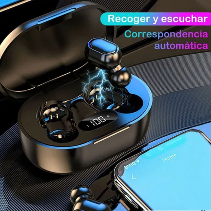 Bluetooth Earbuds Stereo Sound Noise Reduction Wireless Sports Earphones with