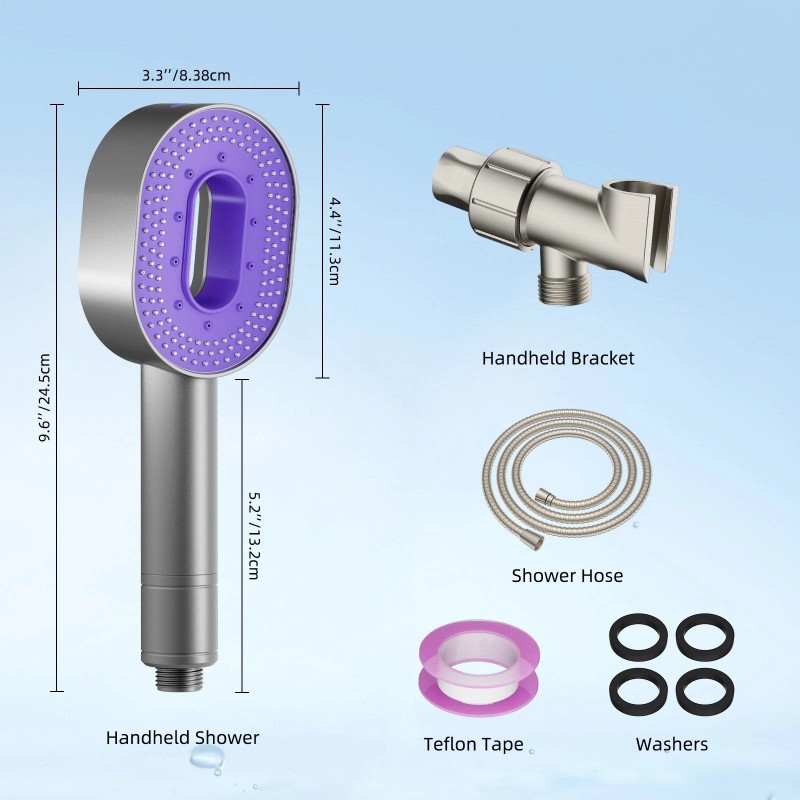 Hibbent Filtered Shower Head with Handheld High Pressure 3 Spray