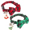 ADOGGYGO Christmas Cat Collar Breakaway with Cute Bow Tie Bell