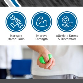 Body Sport Standard Hand Therapy Putty, Green, 6 Oz., Medium, Strengthening Therapy Putty for Physical Rehabilitation