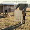 KOL Metal Chicken Feeder 50lbs Capacity with 16 Feeding Ports
