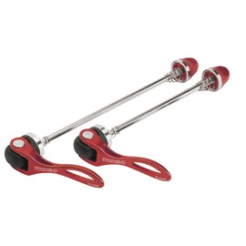 TIOGA Forged Quick Release Set of 2, Rear End Width 5.3 inches (135 mm), Red