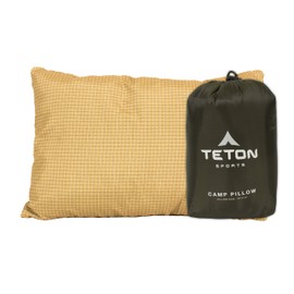 TETON Sports Camp Pillow; Great for Travel, Camping and Backpacking; Washable, Green, 12 x 18 inches; 9.6 Ounces