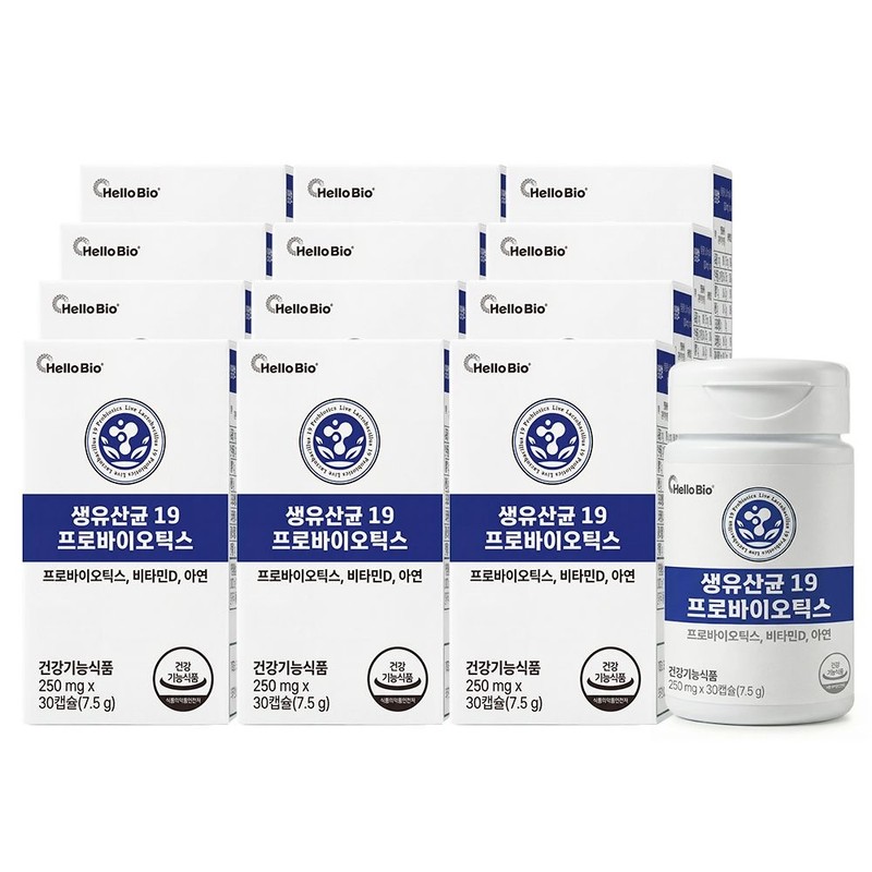 Hellobio Live lactic acid bacteria 19 probiotics 30 capsules 12