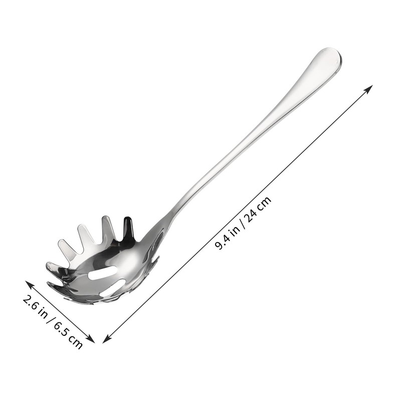DOITOOL Spaghetti Server Spoon 9.44 Inch Stainless Steel Pasta Spoon