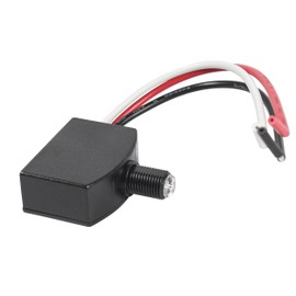 HQRP Photocell Light Sensor, Dusk to Dawn Wire-in Switch Photoelectric Control, Automatically Turns ON/OFF for Outdoor Garage Street Lights, UL Listed