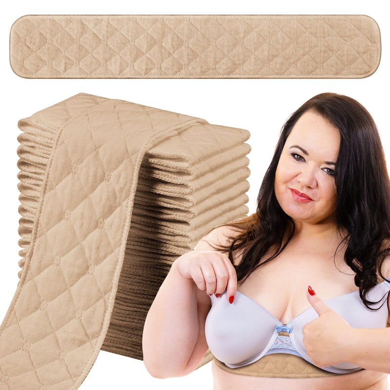 SATINIOR 20 Pcs Bra Liners for Sweat 18x3 Inch 3