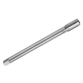 sourcing map Straight Flute Thread Tap, G1/8-28 Screw Threading Tapping Tool Thread Milling Machine Taps, 6542 High Speed Steel (HSS), 4.72" (120mm) Long