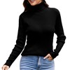 Bgklfeo Women's Turtleneck Ribbed Pullover Fashion Long Sleeve Knit Sweater
