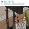 Small Portable Rolling Standing Desk - 32 Inch Adjustable Mobile