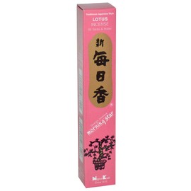 Morning Star Incense ~ Lotus ~ 50 Sticks and Holder by Morning Star