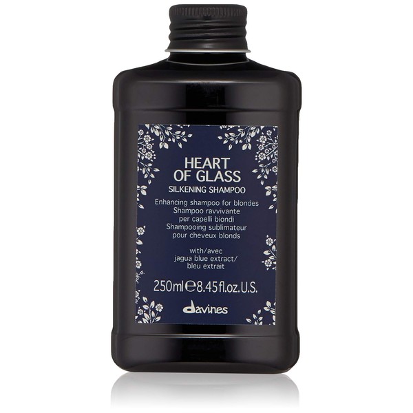 Davines Heart of Glass Silkening Shampoo for Blonde Care, 8.45 fl. oz. (Pack of 1)