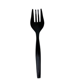 10" Black Heavy Duty 144 Pcs Disposable Plastic Serving Forks for Buffets, Catering, Parties and Events | DHG Professional Stylish, Sturdy, Utensils for Hassle-Free Serving and Cleanup