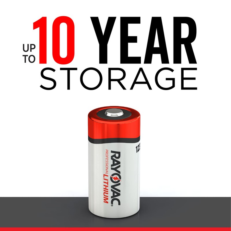 Rayovac 123A Lithium Batteries, 3V Lithium Photo Batteries (8 Battery