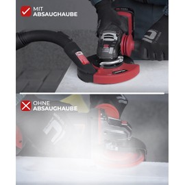 Strend pro Store Angle Grinder Extraction Hood for Angle Grinder Cutting Discs, Universal Fit, Flexible Extraction Hood for Diamond Disc, Angle Grinder Accessories, 125 mm / 115 mm Diameter