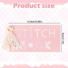 AKSIQIOL Creative Mini Sewing Book Kit – DIY Stitch Card Set with Needle & Thread – Portable Craft Book for Beginners & Embroidery Enthusiasts