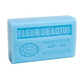 Label Provence Nature Savon de Marseille – Französische Seife aus reinem Bio-Olivenöl und Sheabutter – Lotusblütenduft – 125 g Riegel – 3er-Set