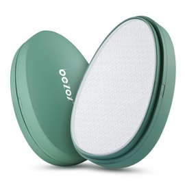 BEZOX Nano Glass Foot File Callus Remover with Cover – Gentle Glass Foot Pumice Stone, Effective Feet Scrubber for Dead Skin, and Portable Pedi Egg Foot Care Tool - Green