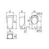 Inaba Denko Pipe Fitting Cover Wall Corner Wall Outlet White