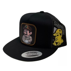 Unbranded SUPER CHAPO BROS HAT BLACK MESH EL CHAPO GUZMÁN MÉXICO LOGO FEDERAL