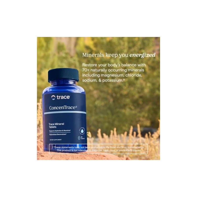 Trace Minerals Tablets Tabletas Electrolitos Sistema Nervioso Minerales Energía Hecho