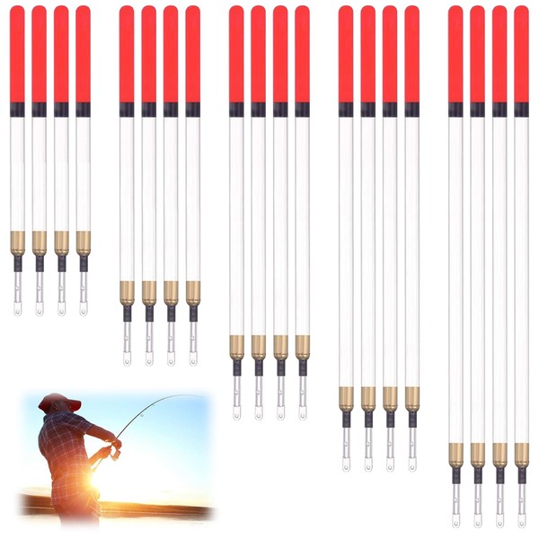 Gurfzcyuoo 20pcs Fishing Floats Set Coarse Fishing Tackle floats Wagglers