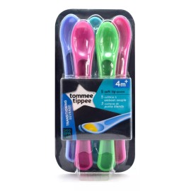 Tommee Tippee Set 5 Cucharas Bebe Punta Suave Tommee Tippee 4m+