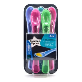 Tommee Tippee Set 5 Cucharas Bebe Punta Suave Tommee Tippee 4m+