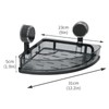 Shower Caddy 2 Pack,Bathroom Shelves,Powerful Suction Cup Corner Shower Shelf,Bathroom