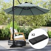 Outsunny 2PCS Patio Umbrella Base Weight Bag, Umbrella Stand Weights