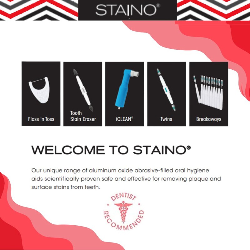 Staino Twins Interdental Brush Dual-Ended Travel Brush, Medium Cylindrical Brush,