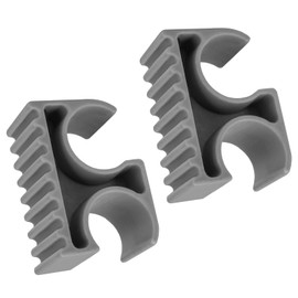 Ahuliao Bimini Top Support Pole Clips for 7/8 inch Boats Top Poles, Bimini Top Hardware Pole Clamp Holder Anti-Rattle Boat Clip Bimini Top Accessories - 2 Pack Grey