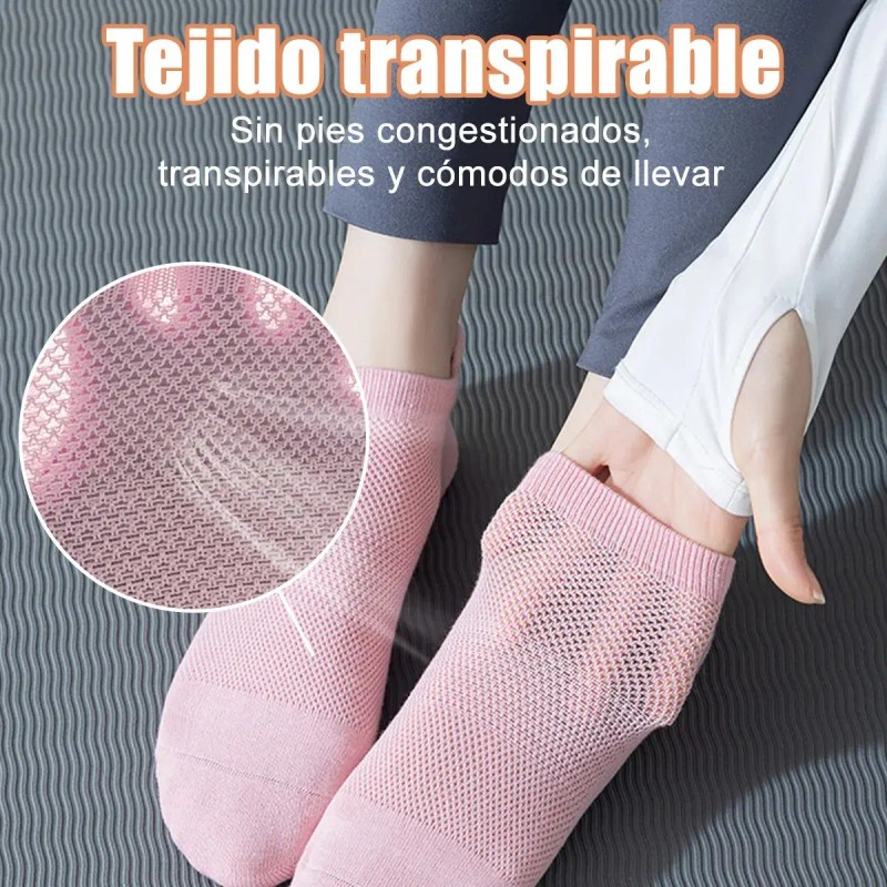 10calcetines Yoga Calcetas Pilates Para Antideslizante Mujer