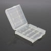 lasenersm 4 Pieces Battery Storage Case Battery Holder Box AA/AAA