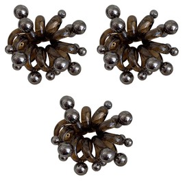 FOMIYES 3pcs Sleek No Crease Hair Ties Spiral Elastic Ponytail Holders for Women for Work Play and Parties