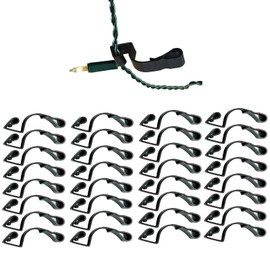 Black Giant Gutter Hooks for Hanging Outdoor Christmas Lights Fairy Lights (Pack of 32 Black)