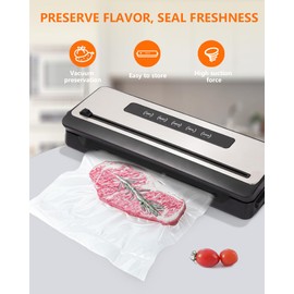 Brigii Vacuum Sealer for Airtight Food Storage and Sous Vide, Automatic Food Sealer