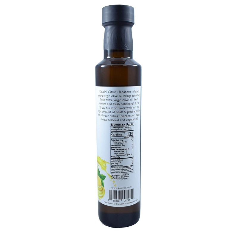 Kouzini Citrus Habanero Infused Extra Virgin Olive Oil