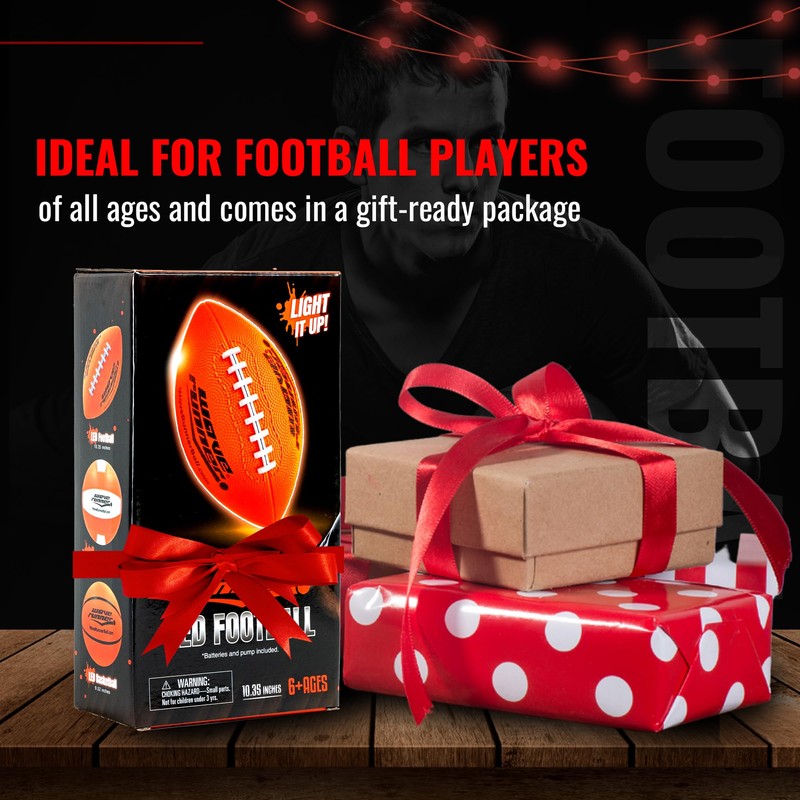 Wave Runner LED Light-Up Football - Glow in The Dark