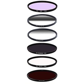 ICE AstroMax 6 Slim Filter Set 77mm LiPo, Reverse Grad 0.9, Soft Grad 0.9, ND100000 16.5 Stop ND, UV-IR Cut, Infrared 760nm Optical Glass 77